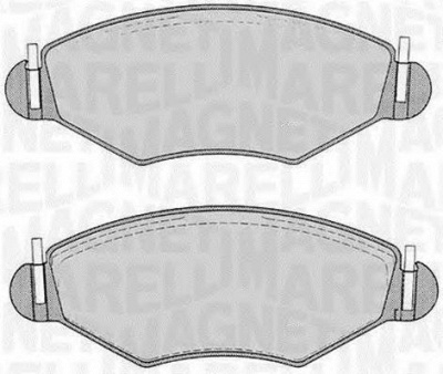 MAGNETI MARELLI 363916060201 -  Комплект тормозных колодок, дисковый тормоз